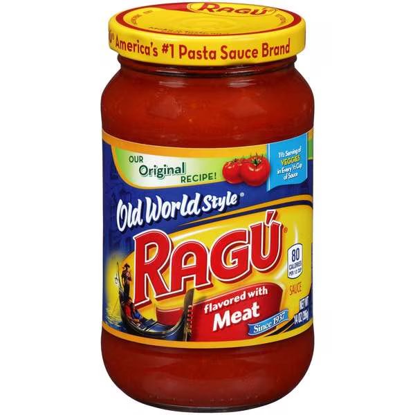 Ragu Sce Flv W/Meat 14 oz., PK12, Ragu, Mfr#: 00100